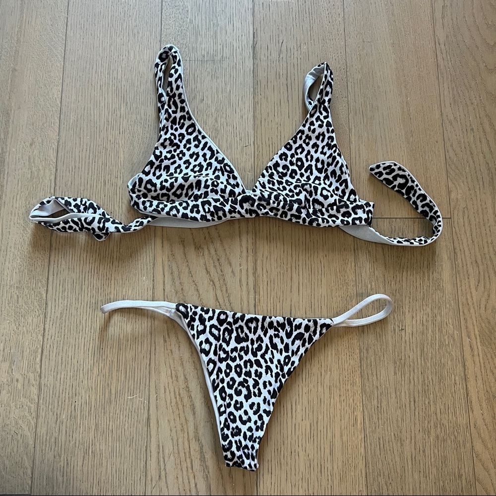 Lali and Layla Snow Leopard Bikini